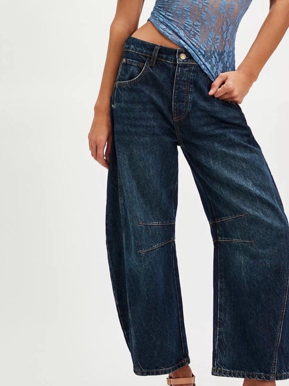 We The Free Good Luck Barrel Jeans